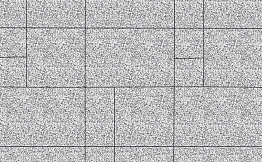 Плитка тротуарная Грандо Б.9.Ф.6см Стоунмикс белый с черным