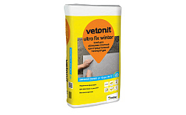 Цементный зимний клей усиленный vetonit ultra fix winter, 25 кг