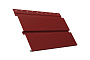 Софит металлический Grand Line Квадро брус с полной перфорацией, сталь 0,5 мм Satin, RAL 3011 коричнево-красный