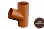 Тройник трубы Galeco система PVC (ПВХ) 67 градусов  шоколад RAL 8017  D 100 мм
