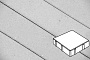 Плитка тротуарная Готика Profi, Квадрат, светло-серый, частичный прокрас, с/ц, 200*200*60 мм