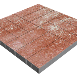 Плитка тротуарная SteinRus Гранада Б.7.П.8, Native, Порто, 600*200*80 мм