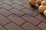 Плитка тротуарная Steingot Моноцвет, Прямоугольник, фаска 1,5*1,5, темно-коричневый, 200*100*60 мм