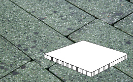 Плитка тротуарная Готика, Granite FINO, Плита, Порфир, 1000*1000*100 мм