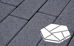 Плитка тротуарная Готика, Granite FERRO, Полигональ, Амфиболит, 893*780*80 мм