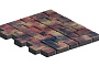 Плитка тротуарная SteinRus Инсбрук Альт Дуо, гладкая, ColorMix Оригон, толщина 40 мм