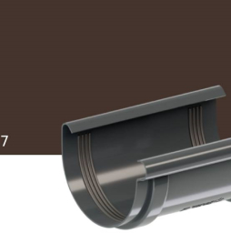 Соединитель желоба KROP PVC для системы D 75/63 мм, RAL 8017