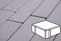 Плитка тротуарная Готика Profi, Квадрат, белый, частичный прокрас, б/ц, 100*100*60 мм