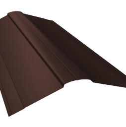 Планка конька фигурного 150*150 мм Grand Line Rooftop Бархат RAL 8017, 2 м