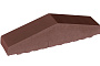 Клинкерный заборный элемент полнотелый King Klinker 03 Natural brown, 310/250*65*78 мм