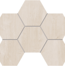 Мозаика Hexagon Estima Soft Wood SF01 неполированный 285*250 мм