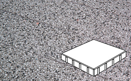 Плитка тротуарная Готика, City Granite FINERRO, Квадрат, Белла Уайт, 400*400*80 мм