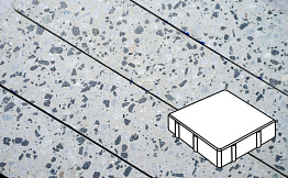 Плитка тротуарная Готика, Granite FINO, Квадрат, Грис Парга, 200*200*60 мм