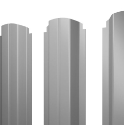 Штакетник П-образный В фигурный 0,4 PE RAL 6005 зеленый мох