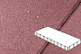 Плитка тротуарная Готика Profi, Плита, красный, частичный прокрас, с/ц, 1000*500*80 мм