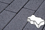 Плитка тротуарная Готика, Granite FERRO, Зигзаг/Волна, Амфиболит, 225*112,5*60 мм
