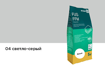 Сухая затирочная смесь strasser FUG FFM для широких швов 04 светло-серый, 5 кг