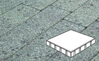 Плитка тротуарная Готика, Granite FINERRO, Квадрат, Порфир, 400*400*60 мм