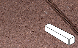 Плитка тротуарная Готика Profi, Ригель, оранжевый, частичный покрас, с/ц, 360*80*80 мм