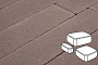 Плитка тротуарная Готика Profi, Классика, коричневый, полный прокрас, с/ц, толщина 60 мм, комплект 3 шт