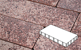 Плитка тротуарная Готика, City Granite FINO, Плита, Сансет, 600*200*100 мм