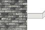 Угловой декоративный кирпич для навесных вентилируемых фасадов White Hills Бремен брик F307-85