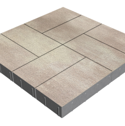 Плитка тротуарная SteinRus Грас Б.4.П.8, Native, Оливин, 400*200*80 мм