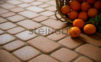 Плитка тротуарная Steingot Моноцвет, Классика, бежевый, толщина 60 мм