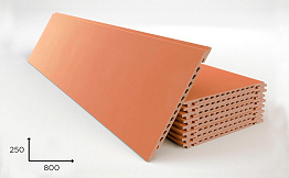 Керамогранитная плита Faveker GA16 для НФС, Salmon, 800*250*18 мм