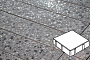 Плитка тротуарная Готика, City Granite FINO, квадрат, Галенит, 150*150*100 мм