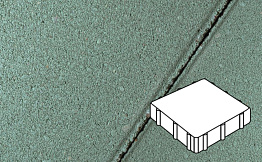 Плитка тротуарная Готика Profi, Квадрат, зеленый, частичный прокрас, б/ц, 300*300*60 мм