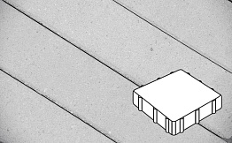 Плитка тротуарная Готика Profi, Квадрат, светло-серый, полный прокрас, с/ц, 300*300*50 мм