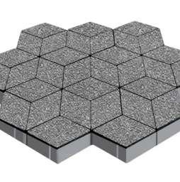 Плитка тротуарная SteinRus Полярная звезда Б.5.Ф.8, Native, серый, 250*150*60 мм