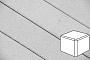Плитка тротуарная Готика Profi, Куб, светло-серый, частичный прокрас, с/ц, 80*80*80 мм