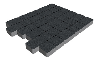 Плитка тротуарная SteinRus Инсбрук Альт Нео, Native, черный, толщина 60 мм