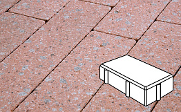 Плитка тротуарная Готика, Granite FINERRO, Брусчатка, Травертин, 200*100*60 мм
