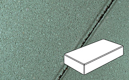 Плитка тротуарная Готика Profi, Картано, зеленый, частичный прокрас, б/ц, 300*150*60 мм
