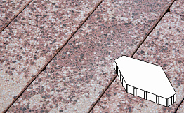 Плитка тротуарная Готика, City Granite FINERRO, Зарядье, Сансет, 600*400*100 мм