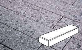 Плитка тротуарная Готика, City Granite FINERRO, Паркет, Галенит, 300*100*60 мм