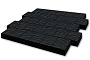Плитка тротуарная SteinRus Валенсия Б.3.К.8, Old-age, черный, 300*300*80 мм