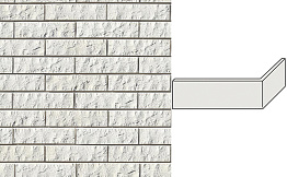 Угловой декоративный кирпич для навесных вентилируемых фасадов левый White Hills Толедо цвет F400-05