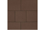 Плитка тротуарная SteinRus Инсбрук Ланс Б.5.Псм.6, гладкая, коричневый, толщина 60 мм