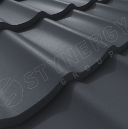 Металлочерепица Stynergy СМ Классик Rooftop Бархат RAL 7024