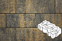 Плитка тротуарная Готика Natur, Газонная решетка, Лимончелло, 450*225*80 мм