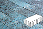 Плитка тротуарная Готика, City Granite FINO, Скада без фаски, Азул Бахия, 225*150*100 мм