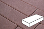 Плитка тротуарная Готика Profi, Картано, темно- коричневый, частичный прокрас, с/ц, 300*150*100 мм