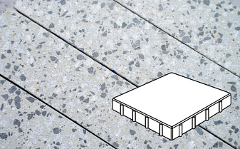 Плитка тротуарная Готика, City Granite FINERRO, Квадрат, Грис Парга, 400*400*80 мм