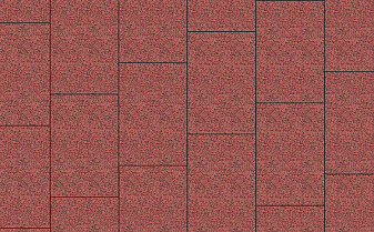 Плитка тротуарная Прямоугольник (Ла-Линия) Б.14.П.8 Гранит+ красный с черным, 750*500*80 мм
