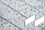 Плитка тротуарная Готика, City Granite FINERRO, Плита AI, Грис Парга, 700*500*80 мм