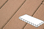 Плитка тротуарная Готика Profi, Плита, оранжевый, частичный прокрас, б/ц, 1000*500*80 мм
